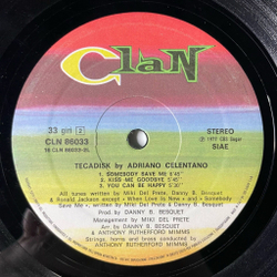 Винтажная виниловая пластинка LP Adriano Celentano Tecadisk (Italy 1977) Kiss Me Goodbye