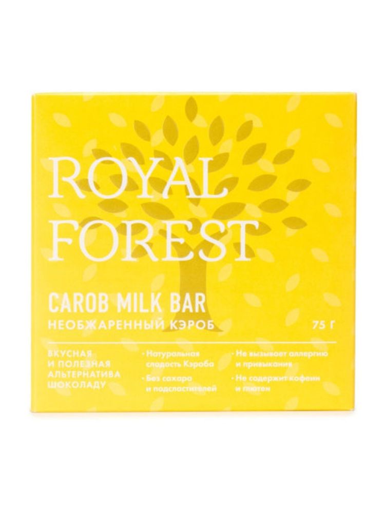 Шоколад из кэроба необжаренного Royal Forest, 75 г