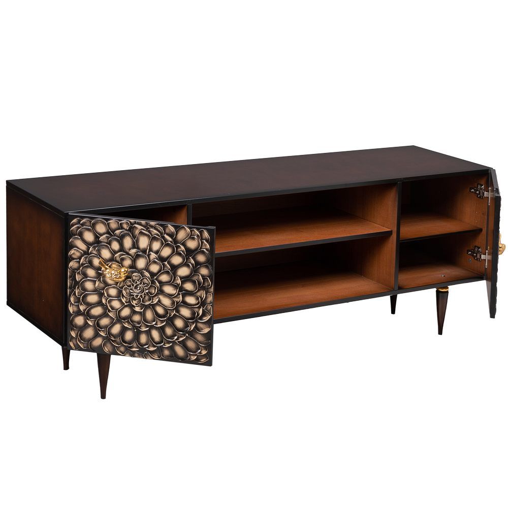 Тумба под ТВ Терра 155см Классик Каштан