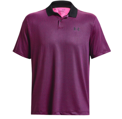 Теннисное поло Under Armour Men's UA Performance 3.0 Printed Polo - Purple