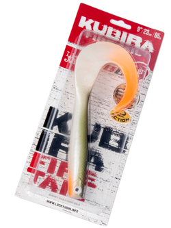 Виброхвост LJ 3D Series Kubira Fire Tail 9" (22,8 см), цвет PG43, 1 шт.