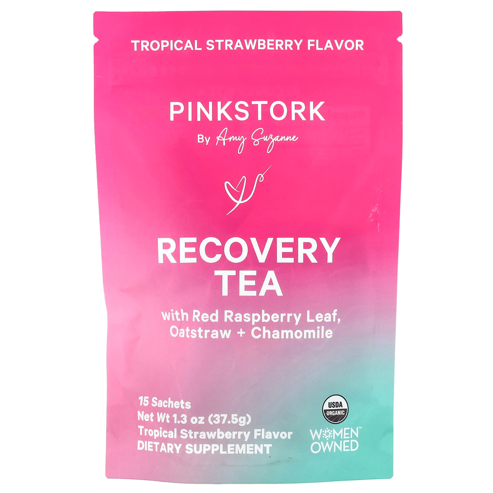 Pink Stork, Recovery Tea, тропическая клубника, 15 пакетиков, 37,5 г (1,3 унции)