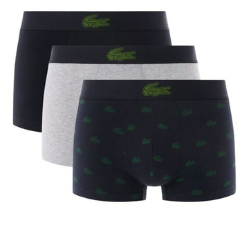 Боксерки теннисные Lacoste Crocodile Print Trunks 3P - multicolor