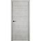 Купить Дверь экошпон Лайн 1 бетон светлый AL кромка с двух сторон