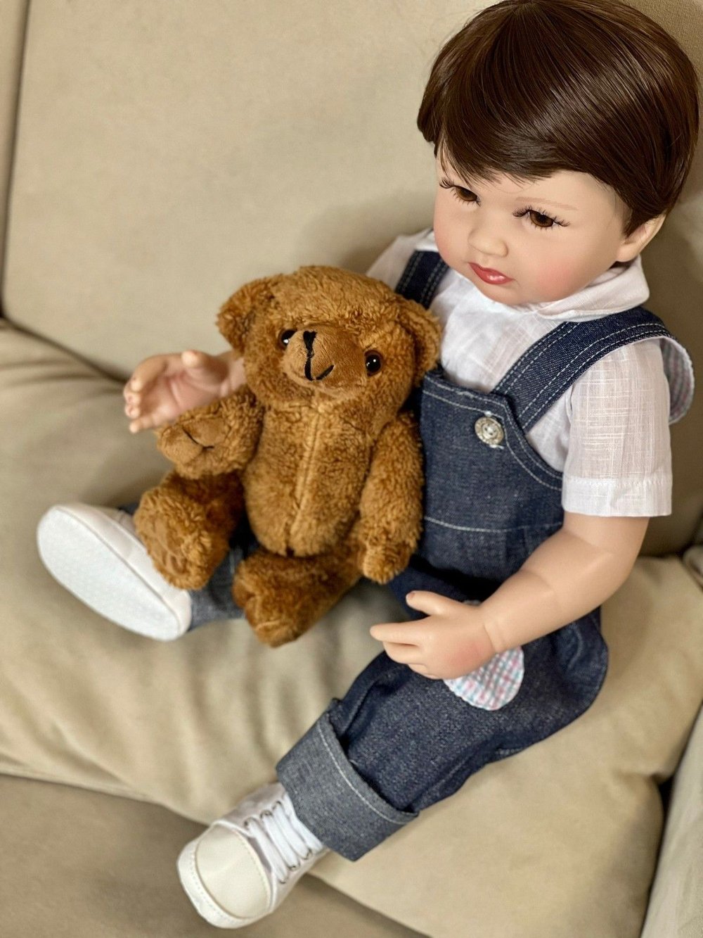 Кукла Реборн виниловая 55см в пакете (FA-327)