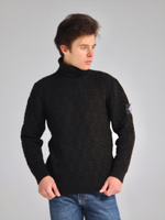 Свитер с патчем Город Горький черный