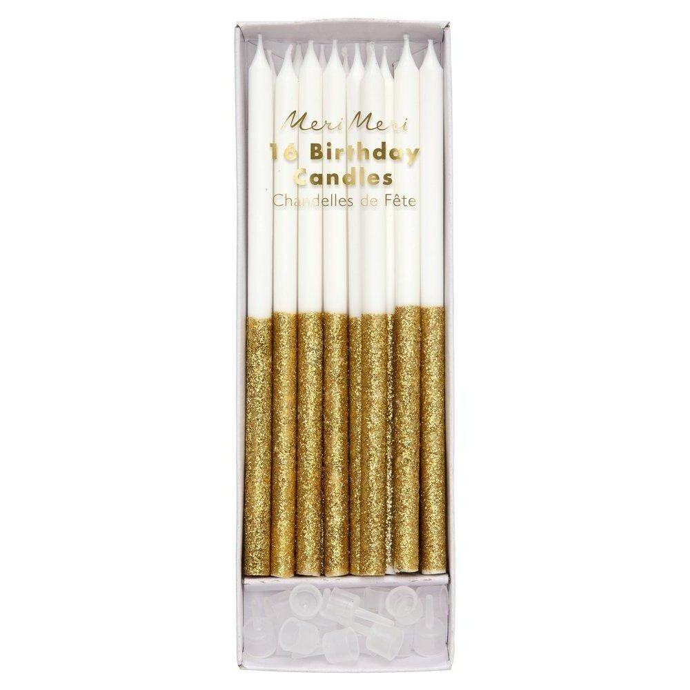 Свечи "Gold Glitter" 16 шт