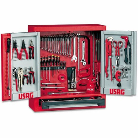 502 A1/E6  Тумба с одним выдвижным ящиком, с набором инструмента (122 пр.), USAG (Италия)
