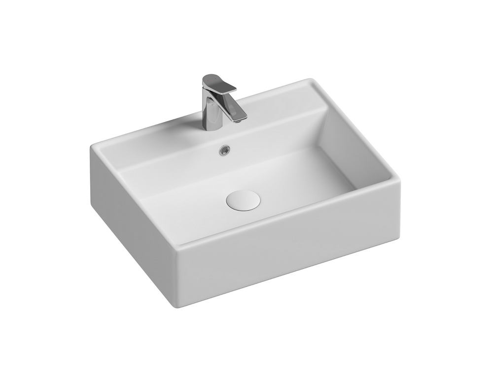 Умывальник чаша накладная прямоугольная Element 590x450x160мм