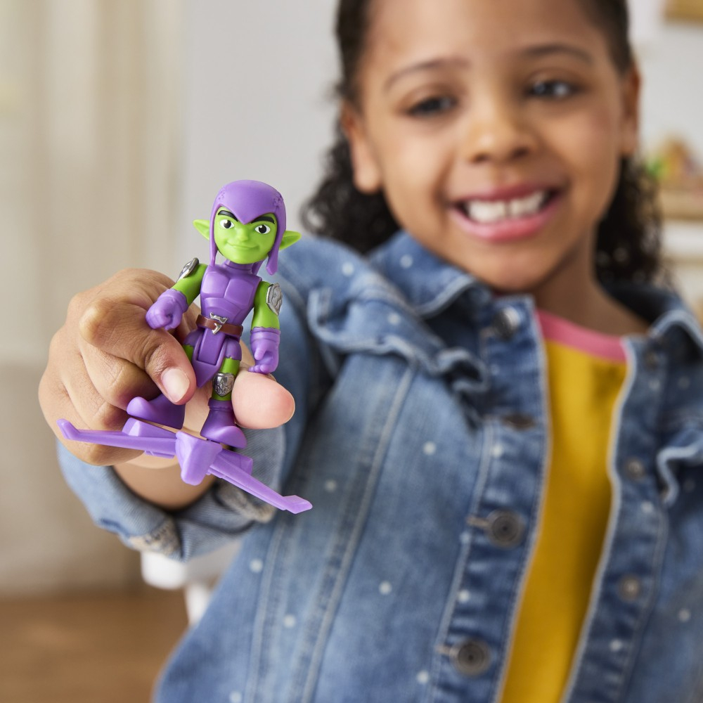 Hasbro G0661 G1461 — Фигурка «Зелёный Гоблин» 8 см + аксессуары Спайди и его удивительные друзья G1461 — фото 5