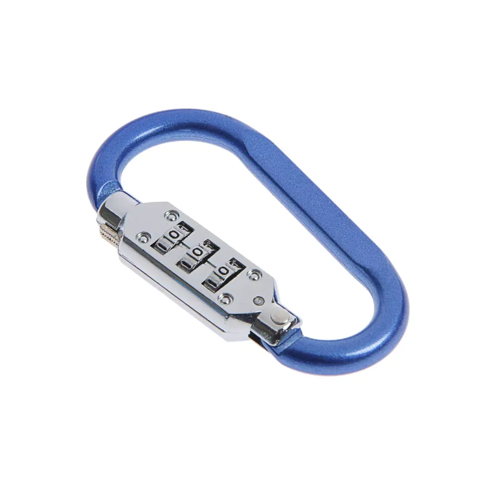 Карабин с кодовым замком ТУНДРА (синий) 4668271