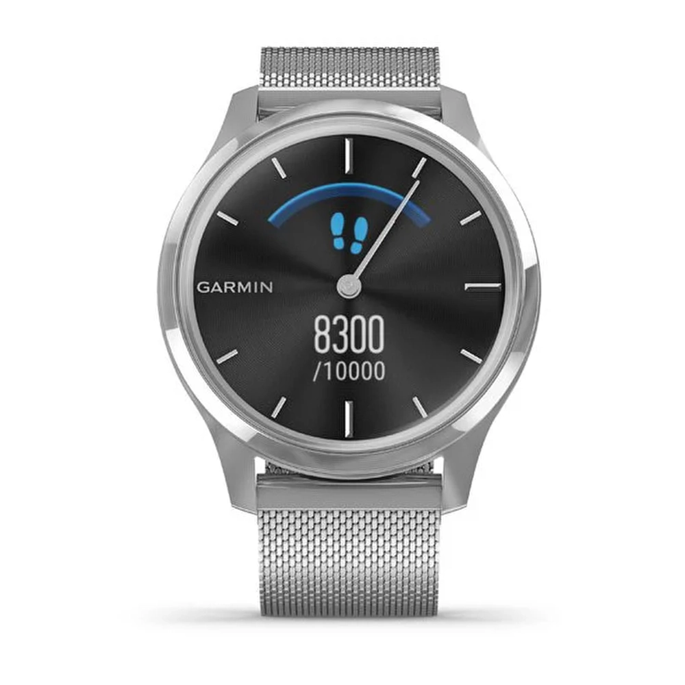 Часы для фитнеса Garmin vivomove Luxe, серебристый, 010-02241-23