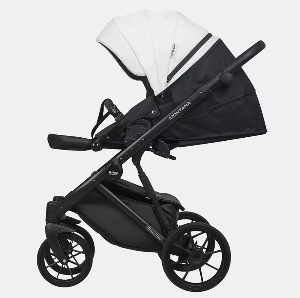 Детская коляска Riko Basic Montana Ecco 3 в 1 32 White-Light Silver