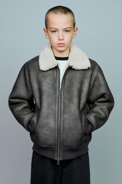 ZARA БОМБЕР, СЕРО-КОРИЧНЕВЫЙ