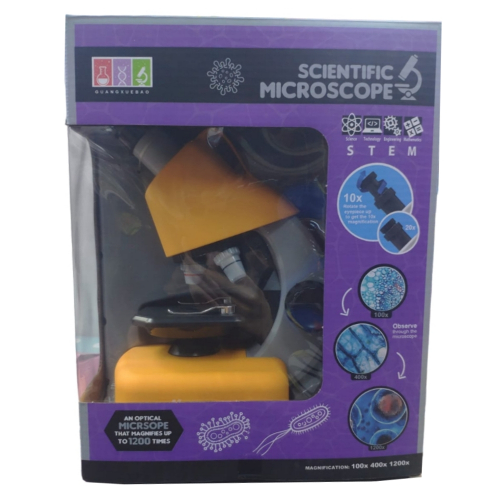 Детский Большой научный биологический микроскоп "Scientific Microscope", домашний лабораторный набор