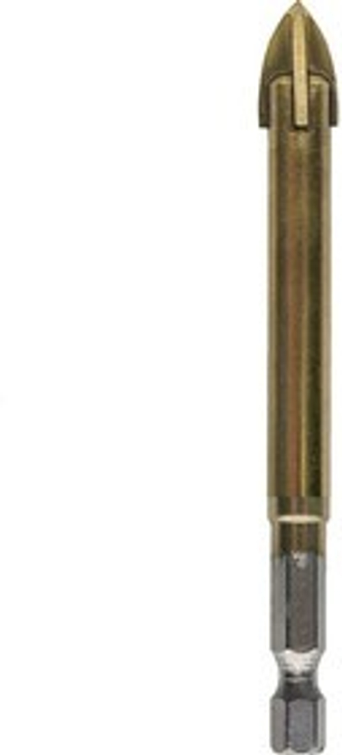 Сверло по керамике 8мм под биту четырехгранное