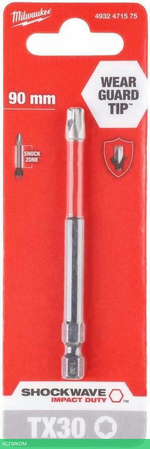 Бита Milwaukee Shockwave TX30 90мм (4932471575)
