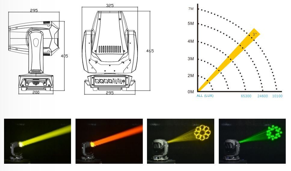 H6 230W LED Beam Moving Head