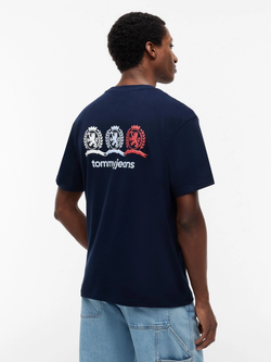 Футболка Tommy Jeans Multi-Crest Logo Dark Navy