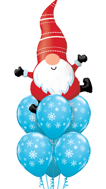 Фонтан из шаров "Рождественский гном"