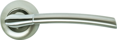 Ручка дверная RAP 6 никель белый/хром