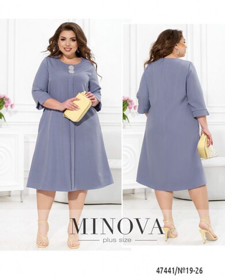 Платье 19-46-Васильковый Minova Фото 1