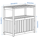 Книжный шкаф - NÄMMARÖ / NAMMARO IKEA / НЭММАРО ИКЕА,  83х75 см, коричневый