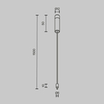 Основание и тросовый подвес для штанговой системы Maytoni AXITY CA009PM-BS