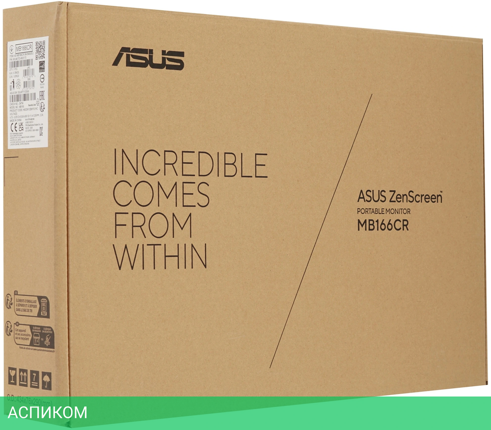 Монитор Asus 15.6" ZenScreen MB166CR