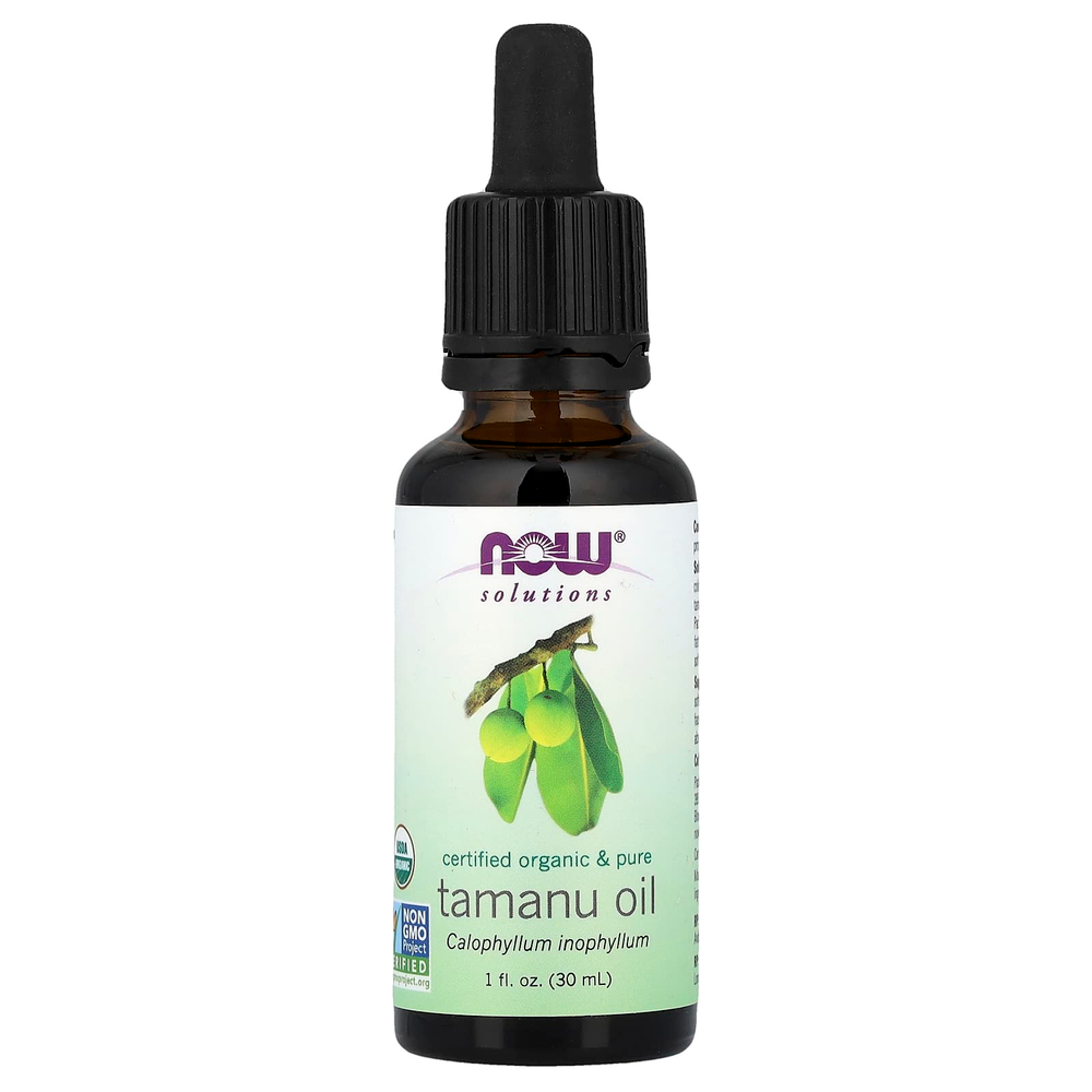 NOW Foods, Solutions, сертифицированное органическое и чистое масло таману, 30 мл (1 жидк. унция)