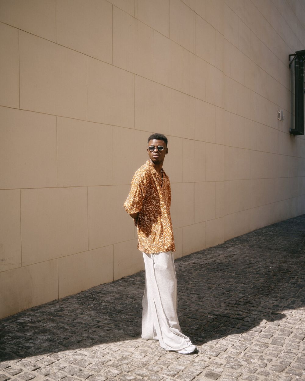 Рубашка One Two Short Sleeve Shirt Brown Giraffe