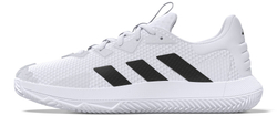 Мужские кроссовки теннисные Adidas SoleMatch Control Clay - white/black
