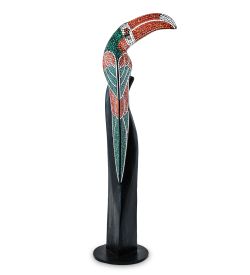 Decor and Gift 23-005-04 Статуэтка «Тукан» дерево+стекл.мозаика 80 см