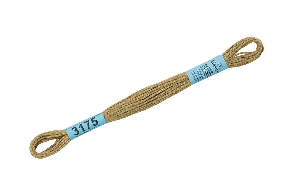 Мулине "Gamma", 100% хлопок, 8 м, №3175