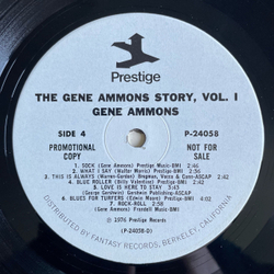 Винтажная виниловая пластинка LP Gene Ammons The Gene Ammons Story: The 78 Era (США 1976) (Промо)