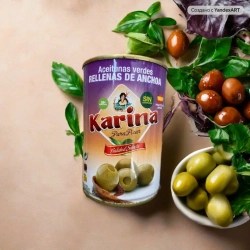 Испанские оливки с анчоусом, 120 гр. KARINA