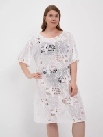 Платье туника пляжная накидка белая