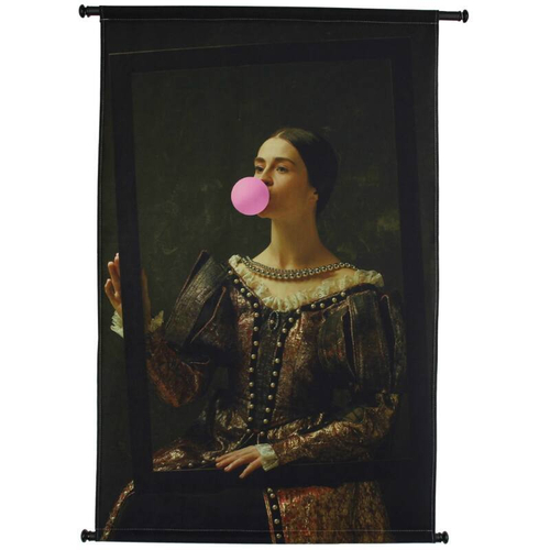 Панно "Bubble gum" 110х3х83см Металл,текстиль