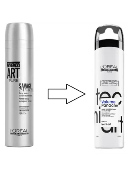 L'Oreal Professionnel Tecni.Art Savage Panache Pure - Спрей с пудровой текстурой 250 мл