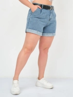 Шорты джинсовые летние с высокой посадкой