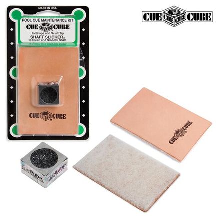 Набор для ухода за кием и наклейкой Cue Cube Pool Cue Maintenance Kit