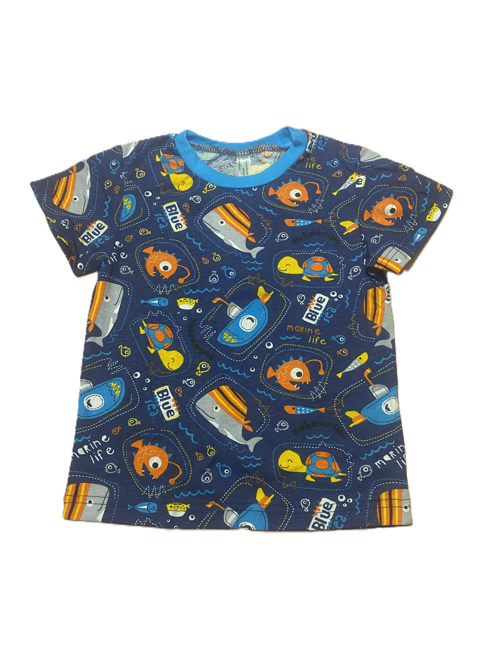 Футболка на мальчика из кулирки (100% хлопок) на рост 104 см