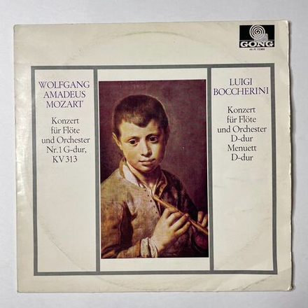 Винтажная виниловая пластинка LP W. A. Mozart Моцарт, Luigi Boccherini KV 313, Konzert Fur Flote Und Orchester D-dur (Germany 1966)
