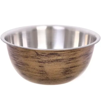 Салатник из нержавеющей стали 2,1л 22*10см цвет Антик