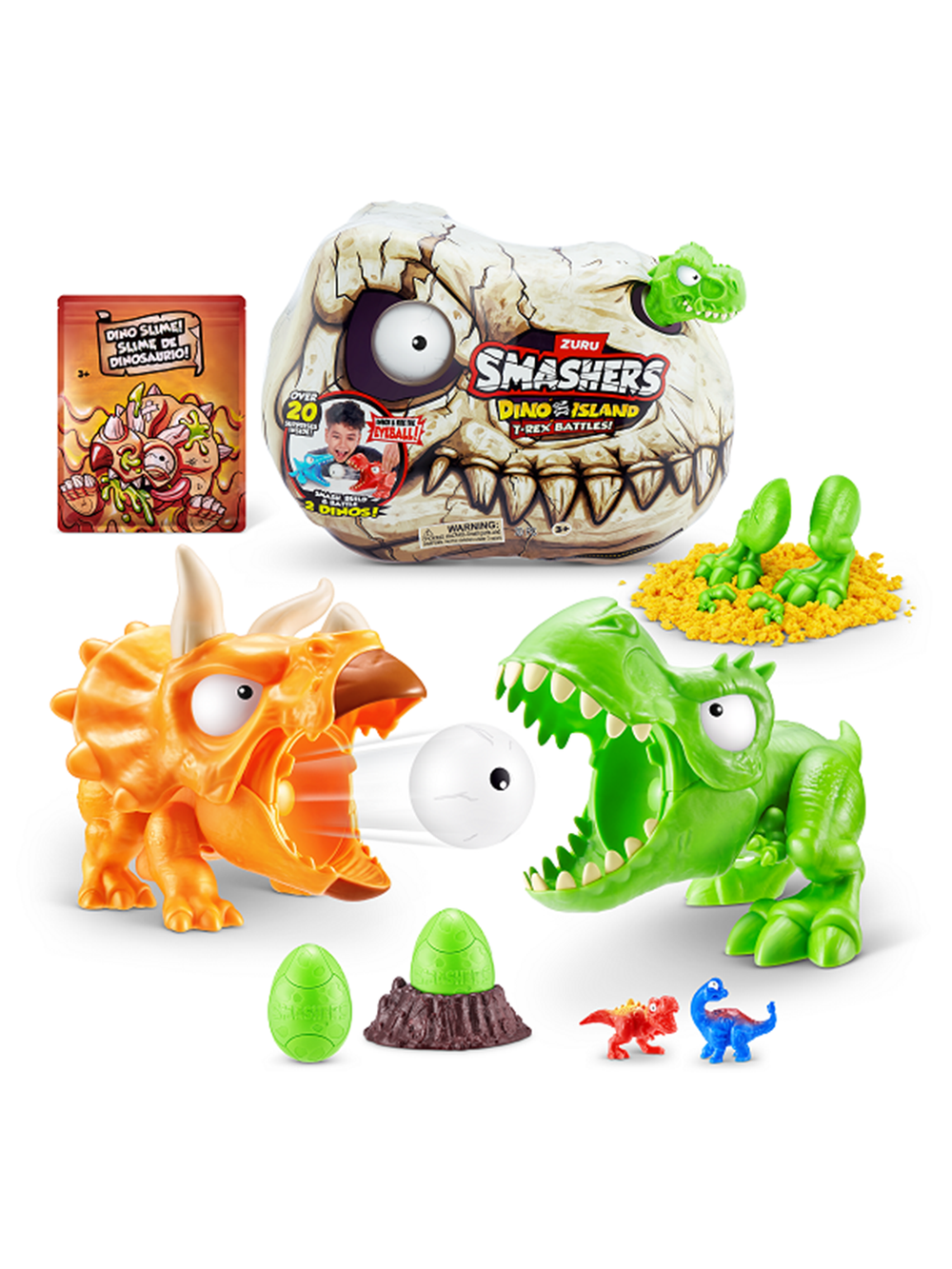 Игровой набор ZURU Smashers T-Rex Battle мини – сюрприз в яйце с динозавром