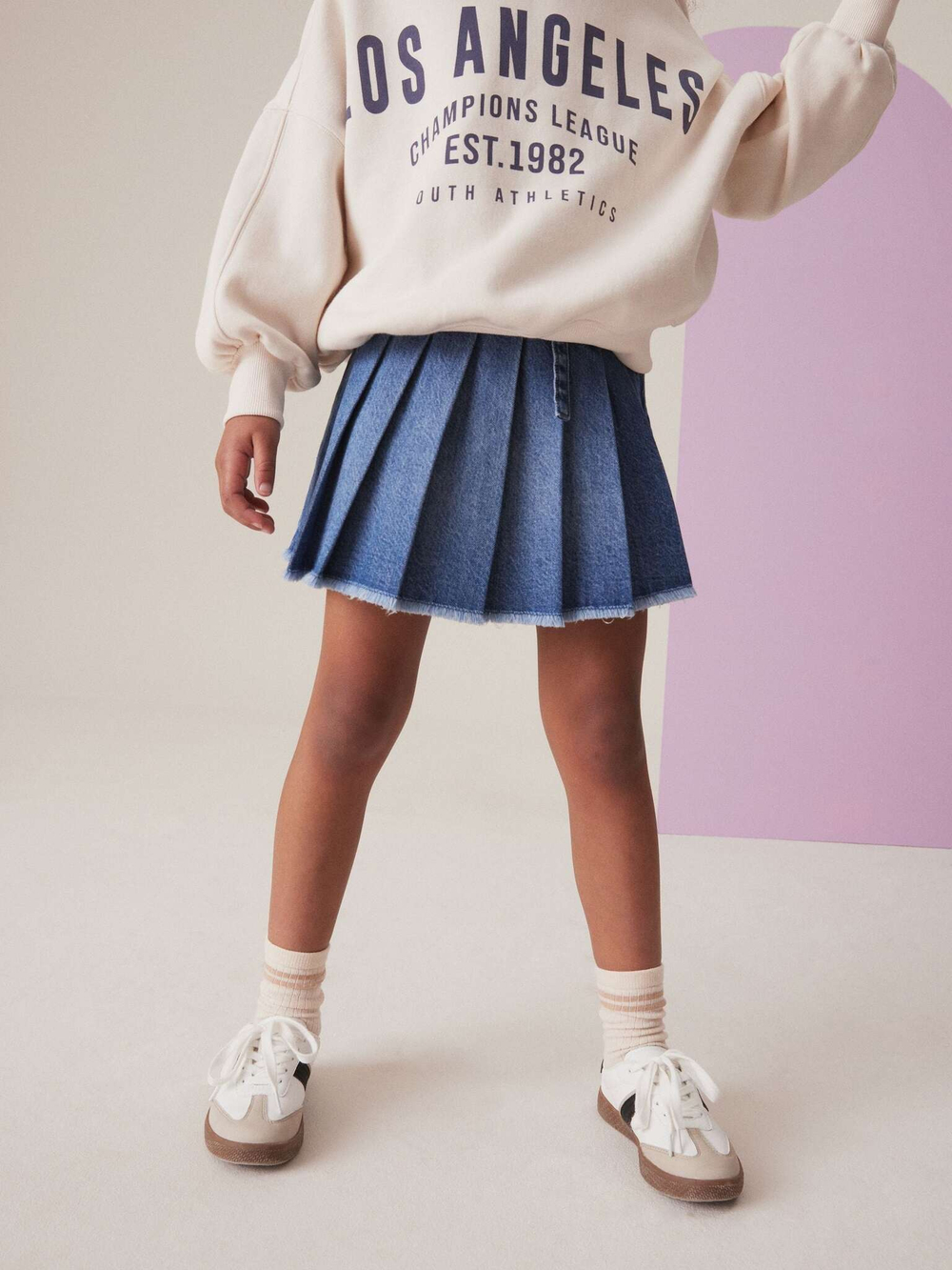 Юбка джинсовая для девочки Next K97-481, Синий