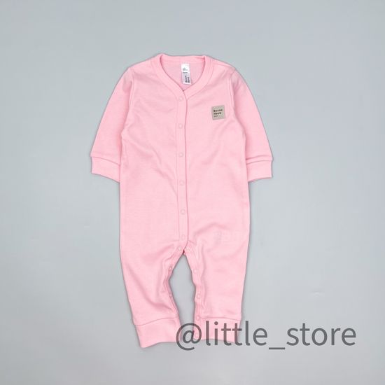 Слип хлопковый "Basic" Розовый, с открытыми ножками