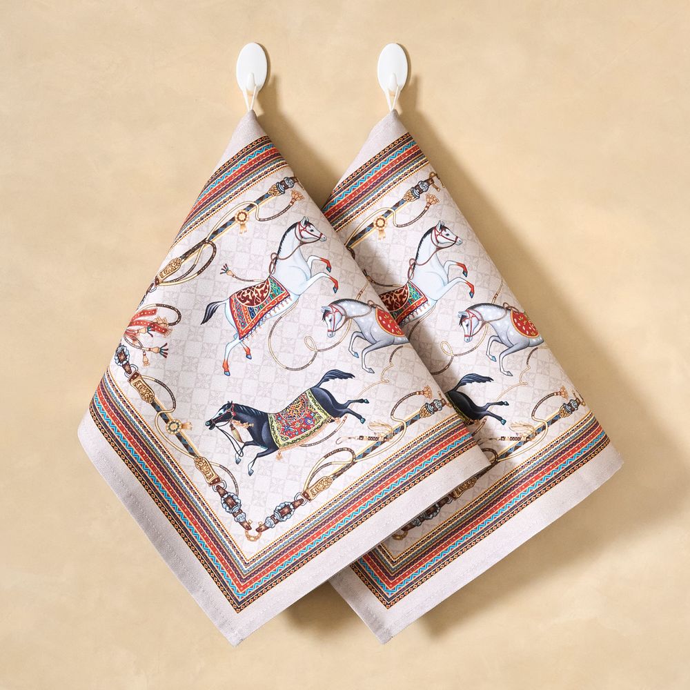 НАБОР ПОЛОТЕНЕЦ 2ШТ "PASSAGE",40Х60СМ, 100% ХЛОПОК,КАПУЧИНО,ТВИЛ