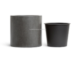 Кашпо TREEZ Effectory - Beton - Цилиндр - Темно-серый бетон