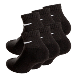 Nike Everyday Cushioned Ankle Sports Socks 6 Pack - Black